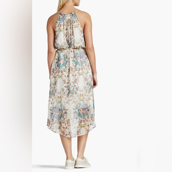 Lucky Brand Dresses & Skirts - Lucky Brand Floral Maxi Dress - Cream and Blue 100% viscosa